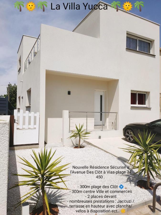La Villa Yucca Vias Plage - 300M Plage Et Centre 외부 사진